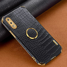 Soft Luxury Leather Snap On Case Cover S01 for Samsung Galaxy M02 Black