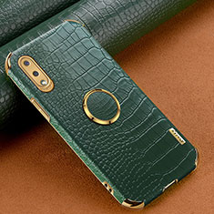 Soft Luxury Leather Snap On Case Cover S01 for Samsung Galaxy M02 Green