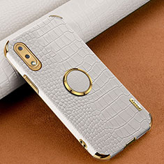 Soft Luxury Leather Snap On Case Cover S01 for Samsung Galaxy M02 White