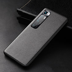 Soft Luxury Leather Snap On Case Cover S01 for Xiaomi Mi 10 Ultra Black