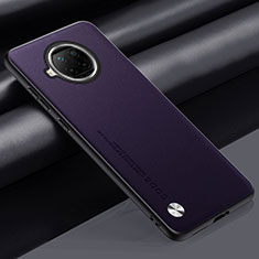 Soft Luxury Leather Snap On Case Cover S01 for Xiaomi Mi 10i 5G Purple