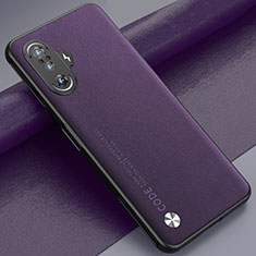Soft Luxury Leather Snap On Case Cover S01 for Xiaomi Poco F3 GT 5G Purple