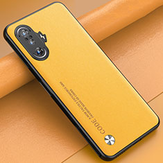 Soft Luxury Leather Snap On Case Cover S01 for Xiaomi Poco F3 GT 5G Yellow