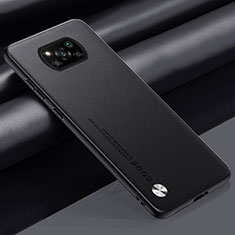 Soft Luxury Leather Snap On Case Cover S01 for Xiaomi Poco X3 Black