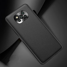 Soft Luxury Leather Snap On Case Cover S01 for Xiaomi Poco X3 Pro Black