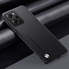 Soft Luxury Leather Snap On Case Cover S01 for Xiaomi Poco X5 Pro 5G Black