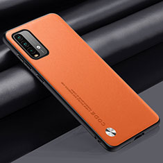 Soft Luxury Leather Snap On Case Cover S01 for Xiaomi Redmi 9T 4G Orange