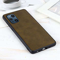 Soft Luxury Leather Snap On Case Cover S01D for Oppo Find X3 5G Green