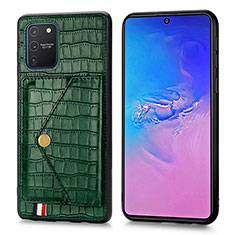 Soft Luxury Leather Snap On Case Cover S01D for Samsung Galaxy S10 Lite Green