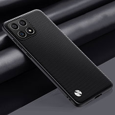 Soft Luxury Leather Snap On Case Cover S02 for Huawei Honor X6a Dark Gray