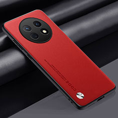 Soft Luxury Leather Snap On Case Cover S02 for Huawei Nova Y91 Red