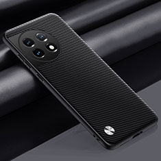 Soft Luxury Leather Snap On Case Cover S02 for OnePlus Ace 2 5G Dark Gray