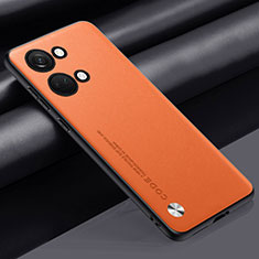 Soft Luxury Leather Snap On Case Cover S02 for OnePlus Ace 2V 5G Orange