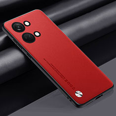 Soft Luxury Leather Snap On Case Cover S02 for OnePlus Nord 3 5G Red