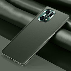 Soft Luxury Leather Snap On Case Cover S02 for Oppo Find X5 Pro 5G Green