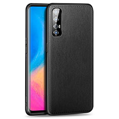 Soft Luxury Leather Snap On Case Cover S02 for Oppo Reno3 Pro Black
