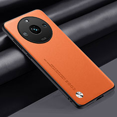 Soft Luxury Leather Snap On Case Cover S02 for Realme 11 Pro 5G Orange