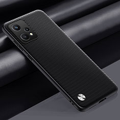 Soft Luxury Leather Snap On Case Cover S02 for Realme 9 5G Dark Gray