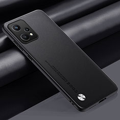 Soft Luxury Leather Snap On Case Cover S02 for Realme 9 Pro 5G Black