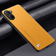 Soft Luxury Leather Snap On Case Cover S02 for Realme V20 5G Yellow