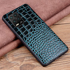 Soft Luxury Leather Snap On Case Cover S02 for Xiaomi Mi 10 Lite Blue