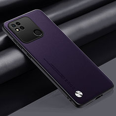 Soft Luxury Leather Snap On Case Cover S02 for Xiaomi POCO C3 Purple