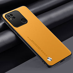 Soft Luxury Leather Snap On Case Cover S02 for Xiaomi POCO C3 Yellow