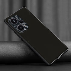 Soft Luxury Leather Snap On Case Cover S02 for Xiaomi Poco F5 5G Black