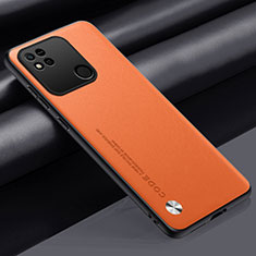 Soft Luxury Leather Snap On Case Cover S02 for Xiaomi Redmi 10A 4G Orange