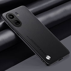 Soft Luxury Leather Snap On Case Cover S02 for Xiaomi Redmi 13C Black