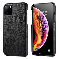 Soft Luxury Leather Snap On Case Cover S03 for Apple iPhone 11 Pro Black