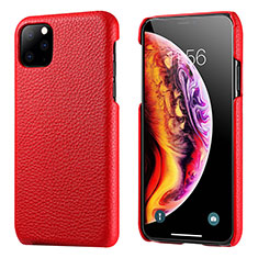 Soft Luxury Leather Snap On Case Cover S03 for Apple iPhone 11 Pro Max Red
