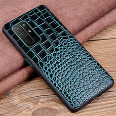 Soft Luxury Leather Snap On Case Cover S03 for Huawei Honor 30S Blue