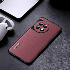 Soft Luxury Leather Snap On Case Cover S03 for OnePlus 11R 5G Red