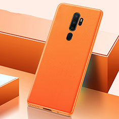 Soft Luxury Leather Snap On Case Cover S03 for Oppo A5 (2020) Orange