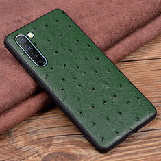 Soft Luxury Leather Snap On Case Cover S03 for Oppo Find X2 Lite Green