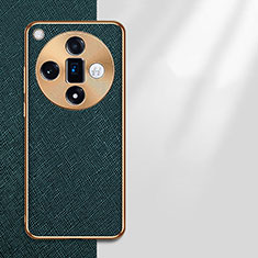 Soft Luxury Leather Snap On Case Cover S03 for Oppo Find X7 Ultra 5G Green