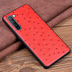 Soft Luxury Leather Snap On Case Cover S03 for Oppo K7 5G Red