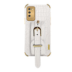 Soft Luxury Leather Snap On Case Cover S03 for Samsung Galaxy A02s White