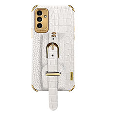 Soft Luxury Leather Snap On Case Cover S03 for Samsung Galaxy A04s White