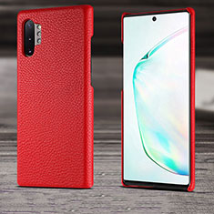 Soft Luxury Leather Snap On Case Cover S03 for Samsung Galaxy Note 10 Plus 5G Red