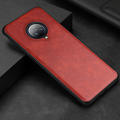 Soft Luxury Leather Snap On Case Cover S03 for Vivo Nex 3 5G Red