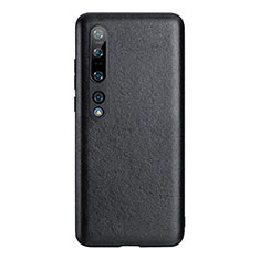 Soft Luxury Leather Snap On Case Cover S03 for Xiaomi Mi 10 Pro Black
