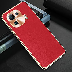 Soft Luxury Leather Snap On Case Cover S03 for Xiaomi Mi 11 Pro 5G Red