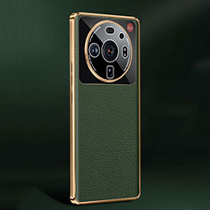 Soft Luxury Leather Snap On Case Cover S03 for Xiaomi Mi 12S Ultra 5G Green