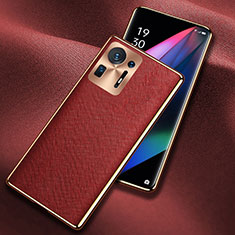 Soft Luxury Leather Snap On Case Cover S03 for Xiaomi Mi Mix 4 5G Red