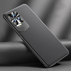 Soft Luxury Leather Snap On Case Cover S03 for Xiaomi Poco F4 5G Black