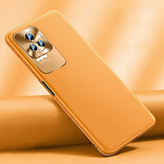 Soft Luxury Leather Snap On Case Cover S03 for Xiaomi Poco F4 5G Orange