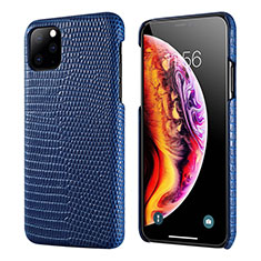 Soft Luxury Leather Snap On Case Cover S04 for Apple iPhone 11 Pro Blue
