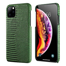 Soft Luxury Leather Snap On Case Cover S04 for Apple iPhone 11 Pro Green